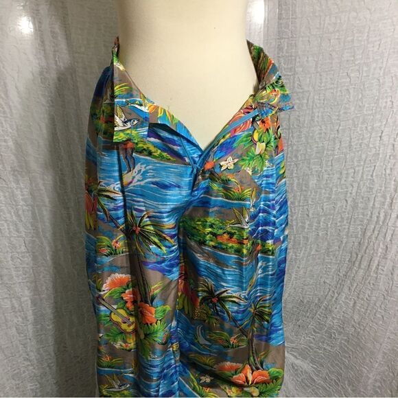 Anne Pinkerton Ape Vtg Silk Hawaiian Print Set Size Medium - Picture 10 of 16